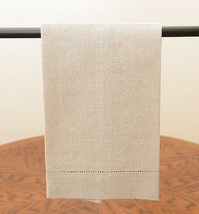 Natural "undyed" Linen Flax Linen Guest Towel. All Linen.